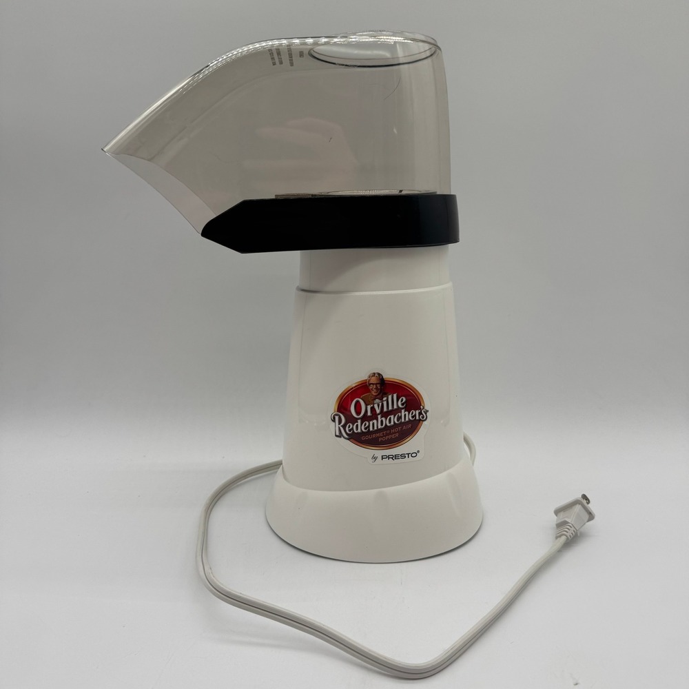 Presto Orville Redenbacher Hot Air Popcorn Popper White Clear Complete